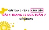 Giải bài 4 trang 16 Toán 7 Tập 1 SGK Cánh Diều